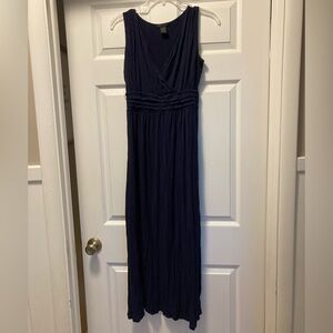 Navy Sleeveless Maxi Dress